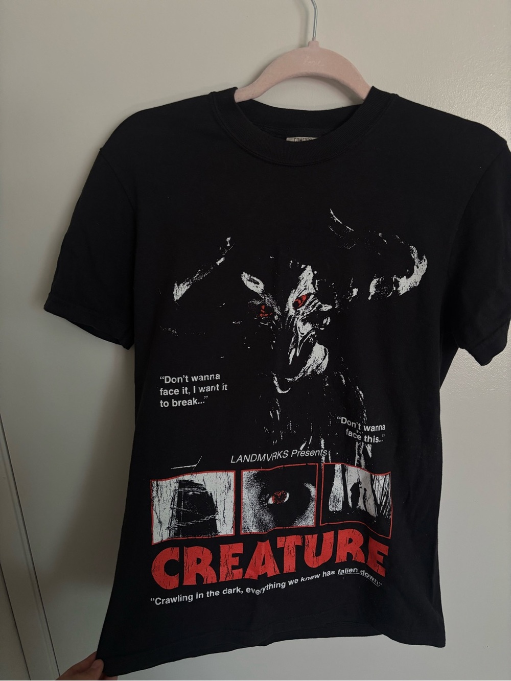 Comfort Colors Black Tee with Red Creature Graphic